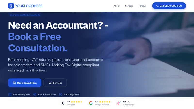 ClearLedger Accounting desktop template preview