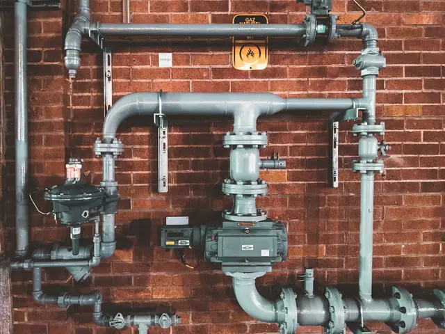 Heating engineer on a service call