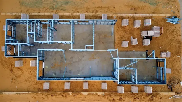 Scaffolded residential project
