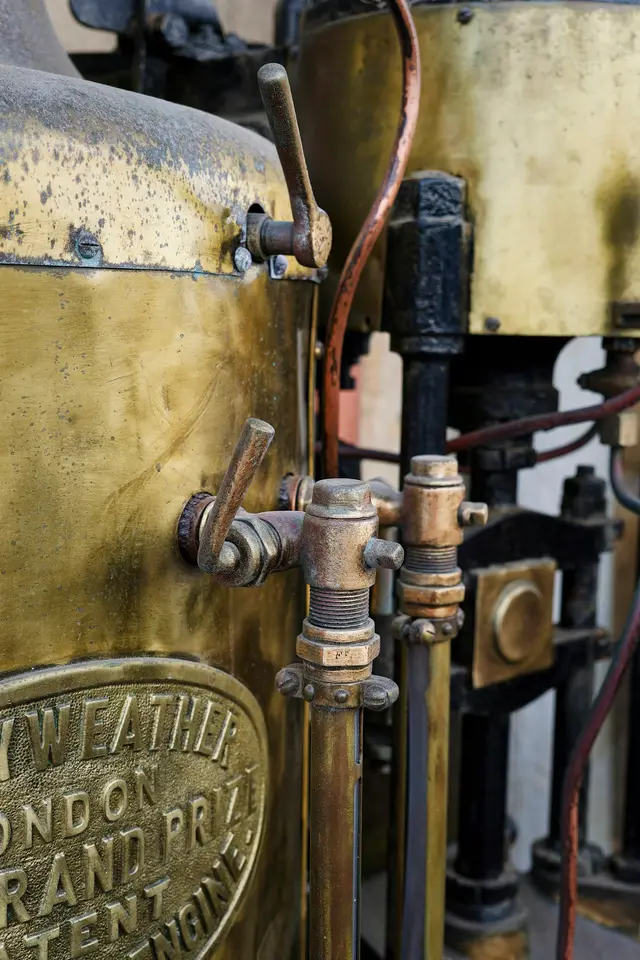 Boiler tank and connected pipework