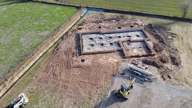 Excavation for extension foundations