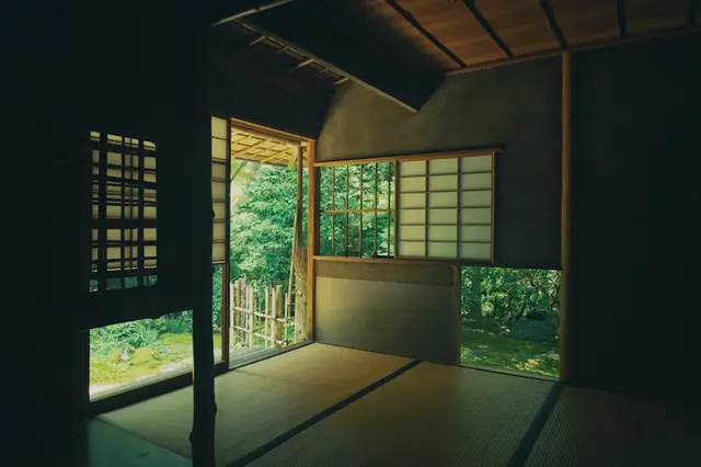 Bright garden studio with sliding doors