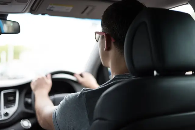 Driving lesson on local roads
