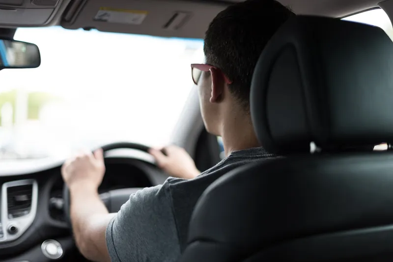 Driving lesson on local roads