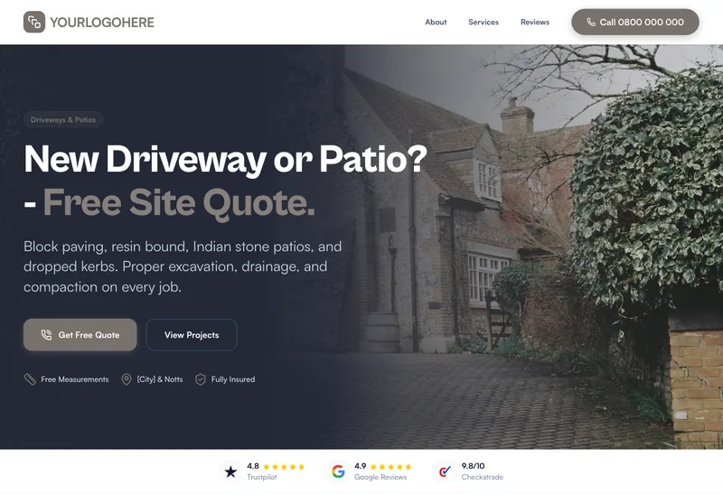 StoneSet Groundworks desktop template preview