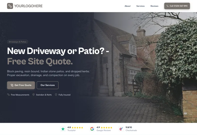 StoneSet Groundworks desktop template preview