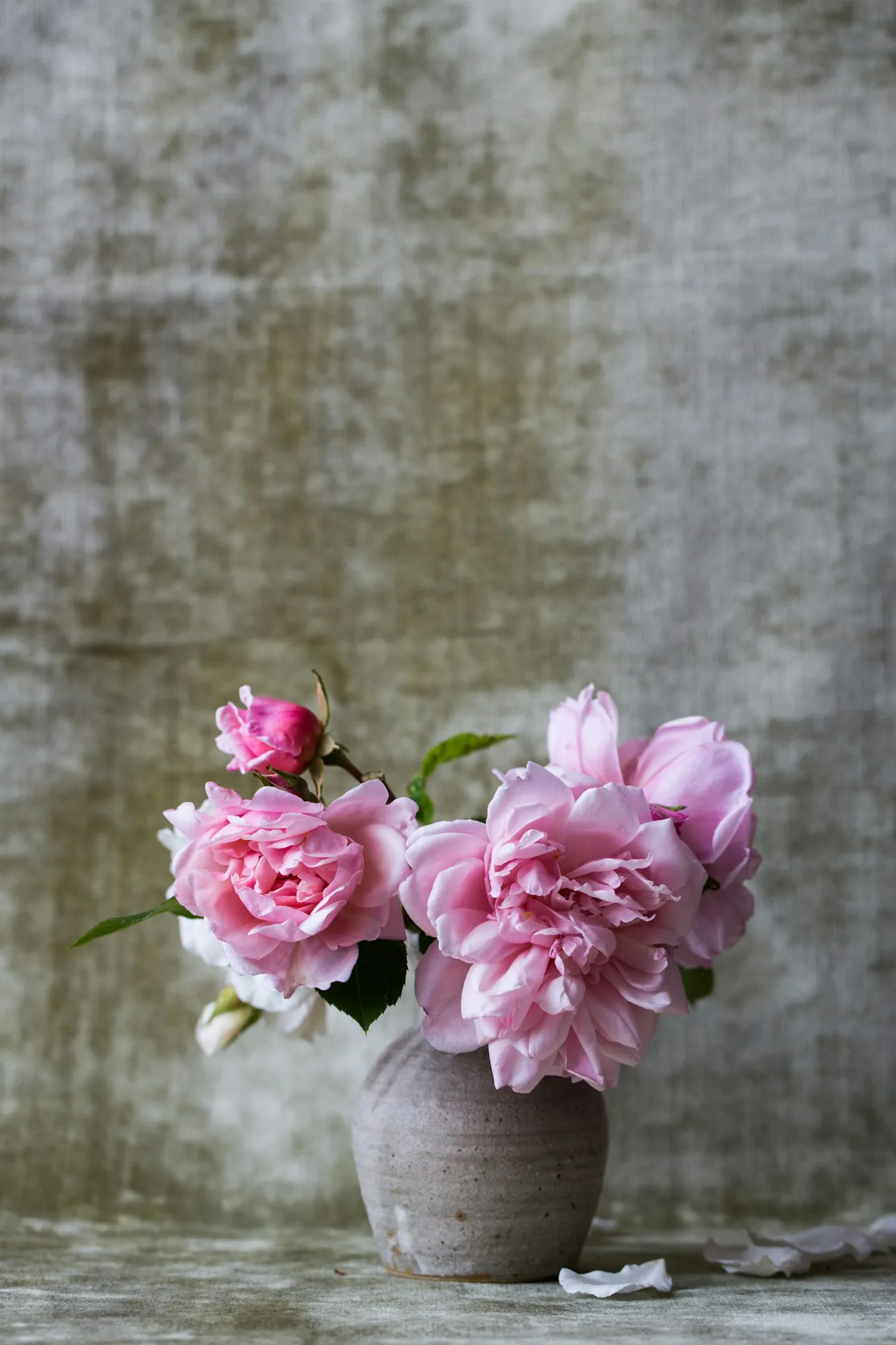 Florist arranging a fresh flower bouquet
