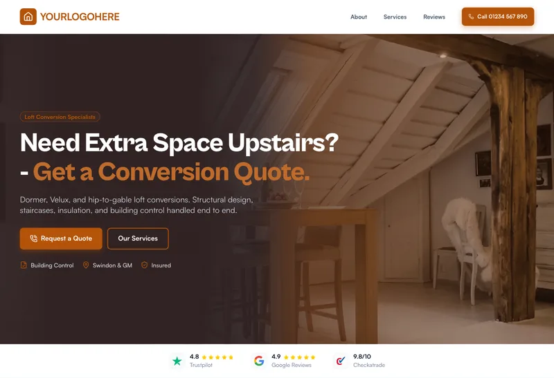 Northern Loft Co desktop template preview