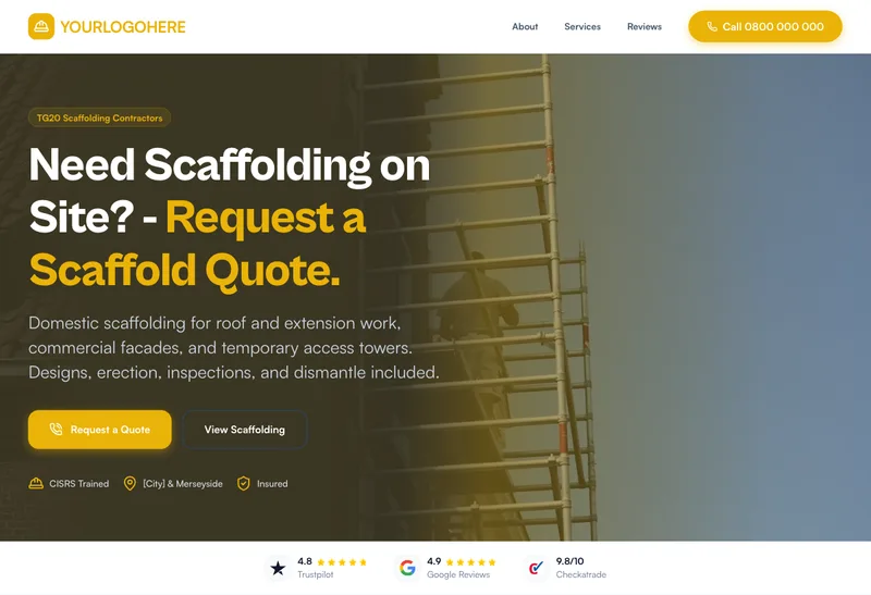 Apex Scaffold Ltd desktop template preview