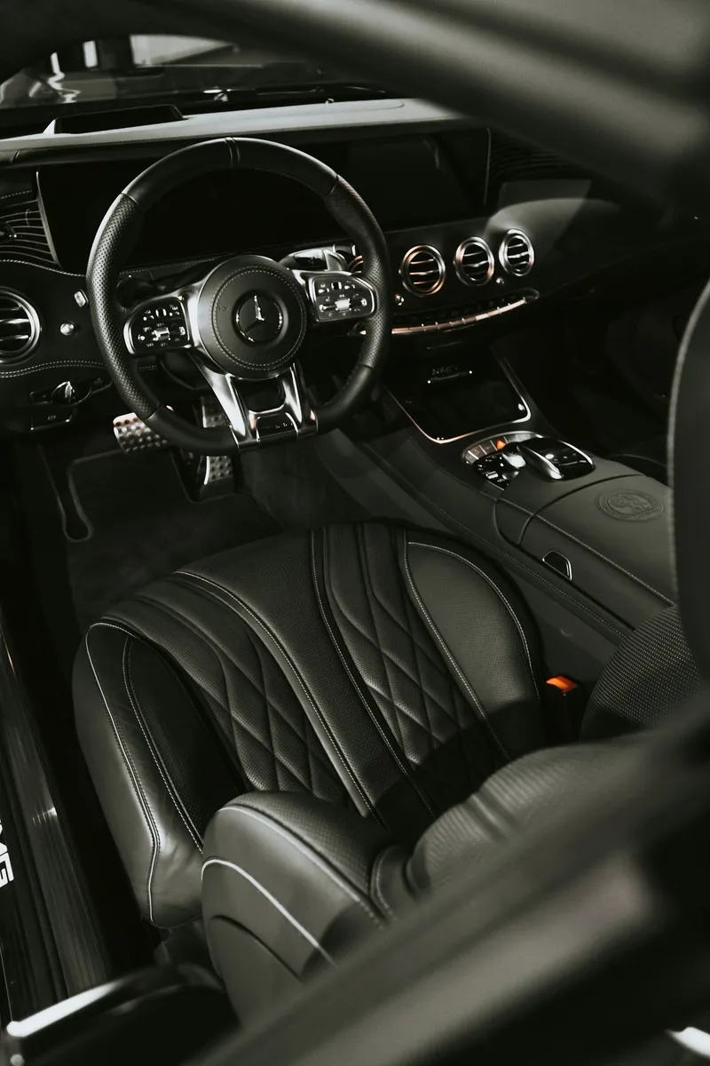 Detailed car exterior finish