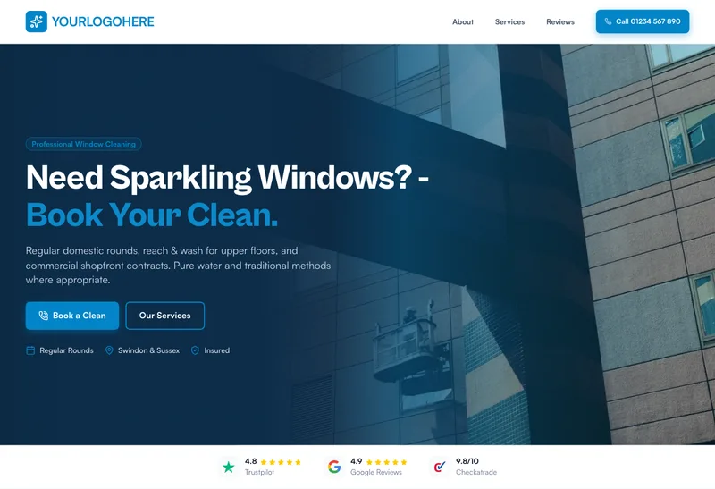 Crystal Clear Windows desktop template preview
